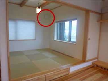 Japanese style room with a 'Seseragi®' installed.