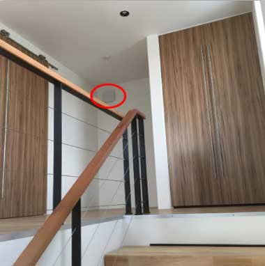 Corridor with a 'Seseragi®' installed.