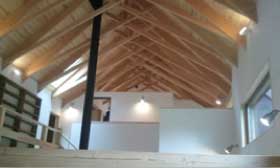 An attic.